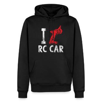 RC Auto Liebe Rennsport - Männer Premium Bio Hoodie - Schwarz - Vorne - Nico (187cm)