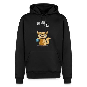 Süße Katze Heisenberg Cat Meth Blue - Männer Premium Bio Hoodie - Schwarz - Vorne - Nico (187cm)