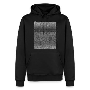 5000 Stellen von Pi - Männer Premium Bio Hoodie - Schwarz - Vorne - Nico (187cm)