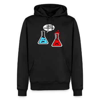 chemistry - Men’s Premium Organic Hoodie - black - Front - Nico (187cm)