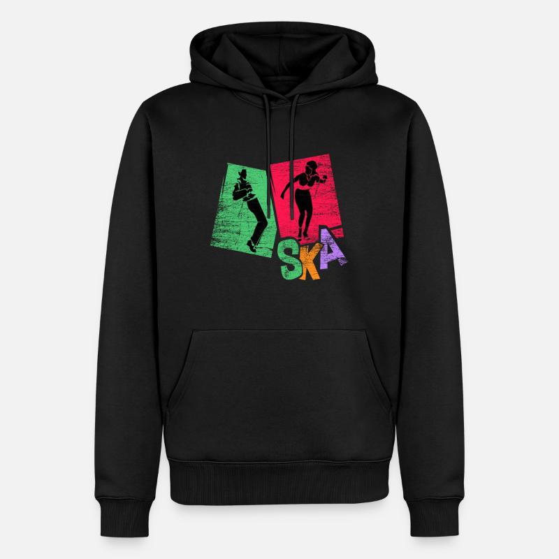 Ska Musik Geschenk - Männer Premium Bio Hoodie - Schwarz
