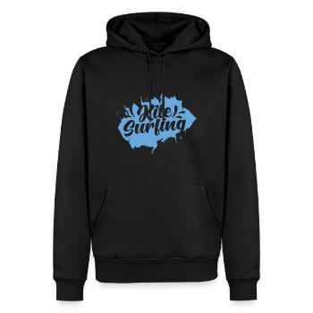 Kite surfen - Männer Premium Bio Hoodie - Schwarz - Vorne - Nico (187cm)