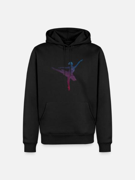 Ballet Dancing Girlfriend Ballerina Gift - Men’s Premium Organic Hoodie - black
