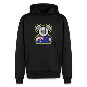 Koala Australien Geschenk Kinder Weihnachten - Männer Premium Bio Hoodie - Schwarz - Vorne - Nico (187cm)