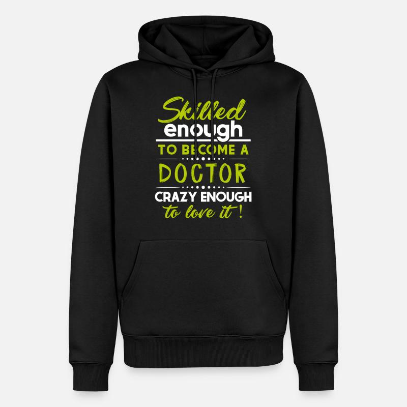 Arzt - Männer Premium Bio Hoodie - Schwarz