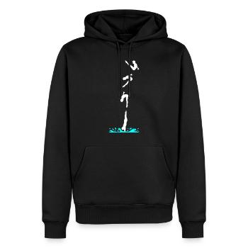 T-shirt de plongée sous-marine cadeau de plongée - Sweat à capuche Premium bio Homme - noir - Devant - Nico (187cm)