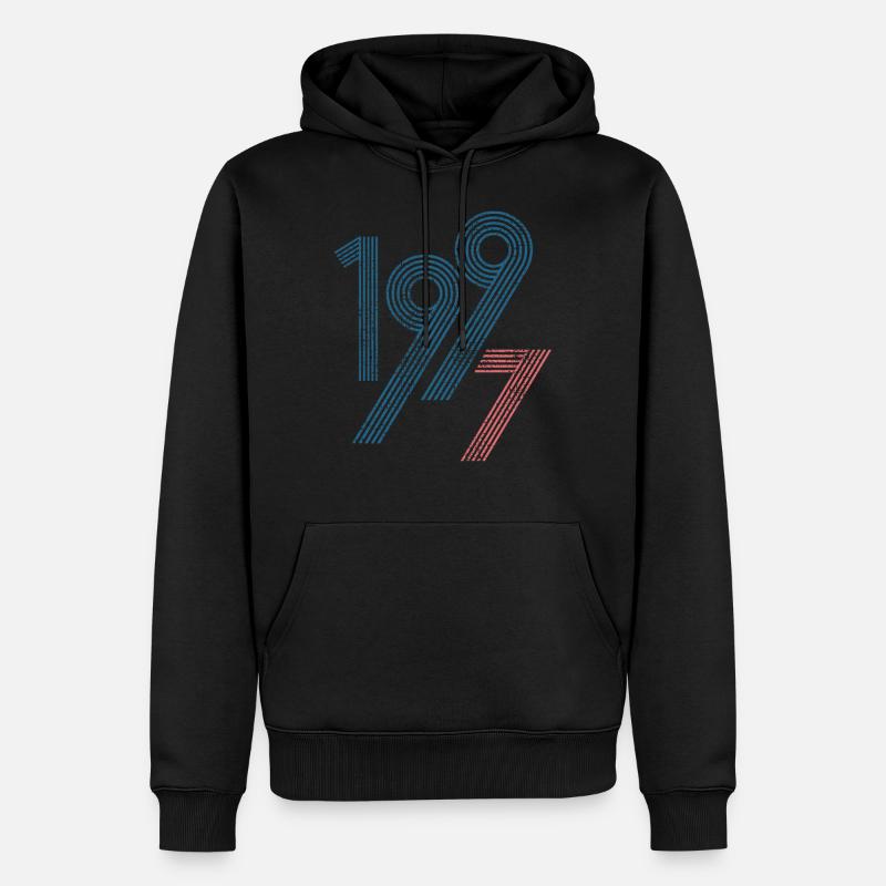 1997 - Männer Premium Bio Hoodie - Schwarz