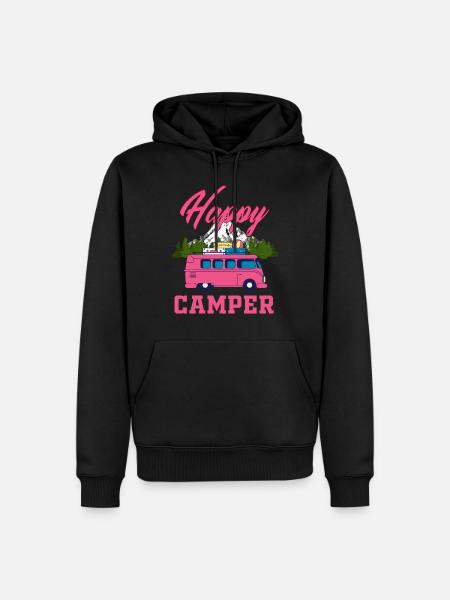 Happy camper - Men’s Premium Organic Hoodie - black