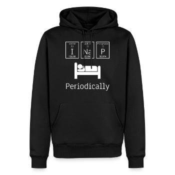 I NaP Periodically Science Physik Chemie Elemente - Männer Premium Bio Hoodie - Schwarz - Vorne - Nico (187cm)