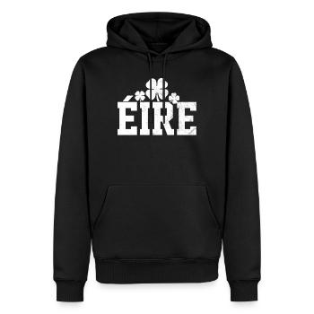 Shamrock Gloverleaf Eire - Männer Premium Bio Hoodie - Schwarz - Vorne - Nico (187cm)