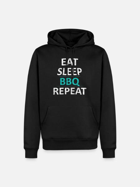 BBQ - Men’s Premium Organic Hoodie - black