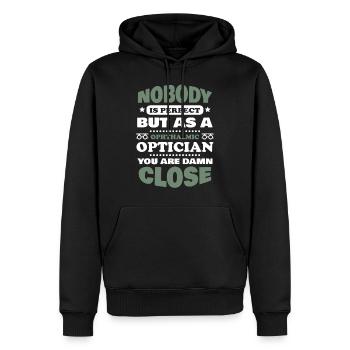 Augenoptiker Augen Optiker Geschenk - Männer Premium Bio Hoodie - Schwarz - Vorne - Nico (187cm)