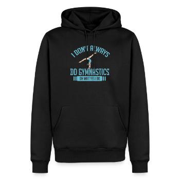 Gymnastik Geschenk turnen Sport Fitness - Männer Premium Bio Hoodie - Schwarz - Vorne - Nico (187cm)