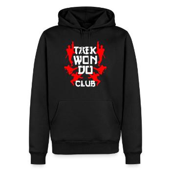 Taekwondo Schwarzgurt Geschenk - Männer Premium Bio Hoodie - Schwarz - Vorne - Nico (187cm)