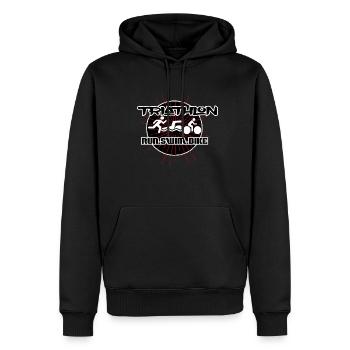 Triathlon - Sweat à capuche Premium bio Homme - noir - Devant - Nico (187cm)