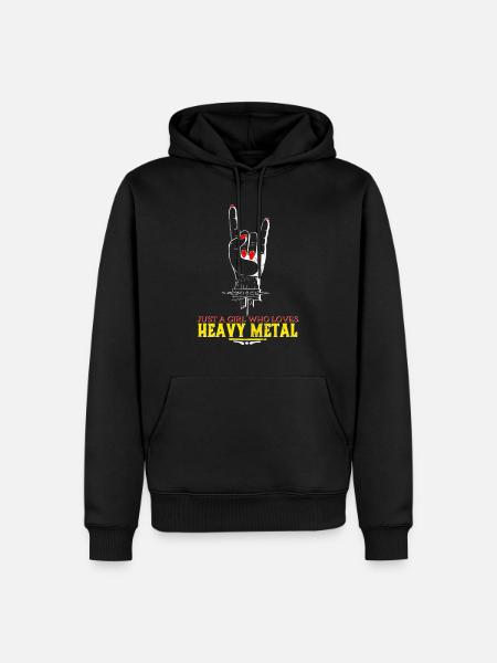 Heavy Metal - Herre Premium økologisk hoodie - sort