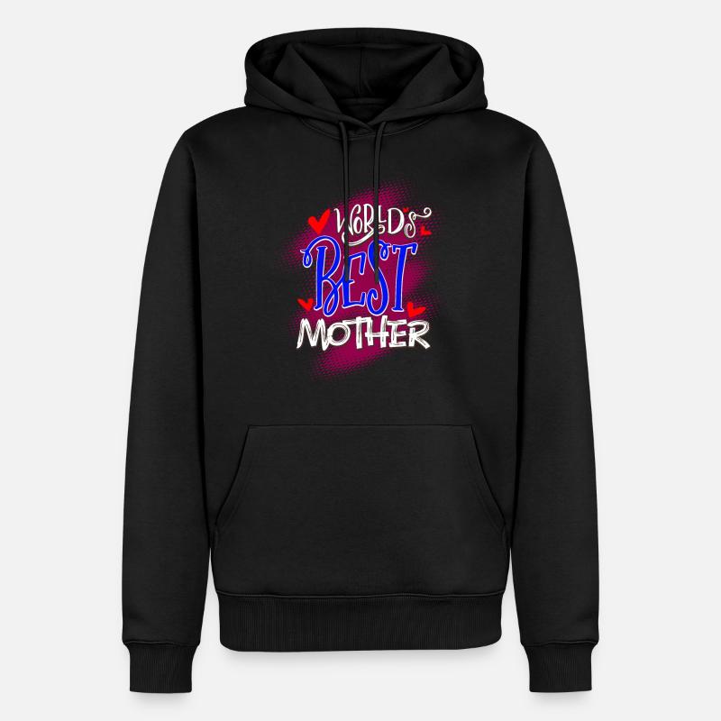 Fête des Mères - Sweat à capuche Premium bio Homme - noir