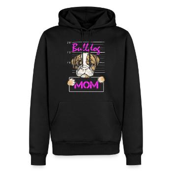 Französische Bulldogge Mutter Hunde Geschenk Hund - Männer Premium Bio Hoodie - Schwarz - Vorne - Nico (187cm)