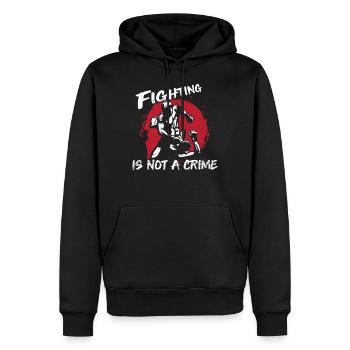 Jiu-Jitsu kämpfen - Männer Premium Bio Hoodie - Schwarz - Vorne - Nico (187cm)