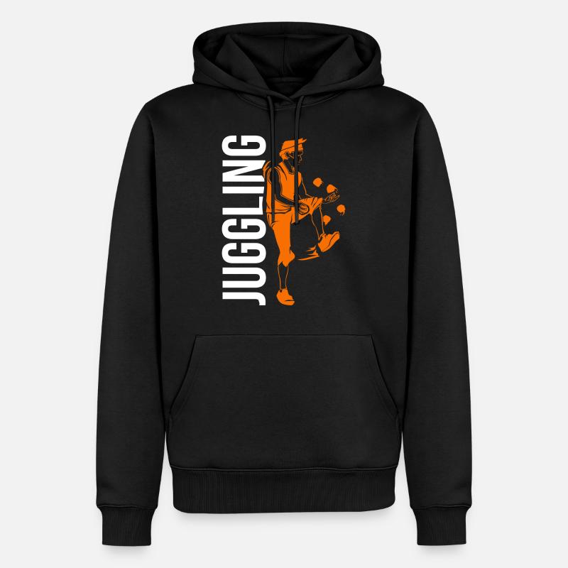 Cadeau de balle de jonglage - Sweat à capuche Premium bio Homme - noir