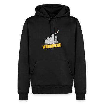 Rakete Weltraum Raum Mars Weltall Weltraum Galaxy - Männer Premium Bio Hoodie - Schwarz - Vorne - Nico (187cm)
