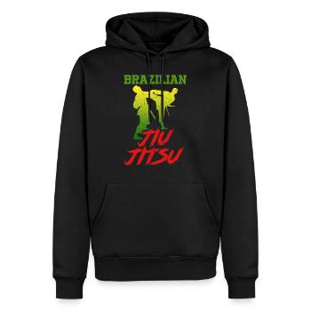 brasilianisches Jiu Jitsu Geschenk - Männer Premium Bio Hoodie - Schwarz - Vorne - Nico (187cm)