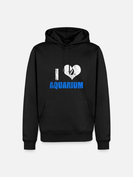 Aquarium Süchtiger - Männer Premium Bio Hoodie - Schwarz