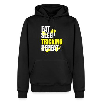 Tricking Parcours Gift - Men’s Premium Organic Hoodie - black - Front - Nico (187cm)