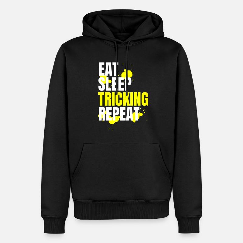 Tricking Parcours Geschenk - Männer Premium Bio Hoodie - Schwarz
