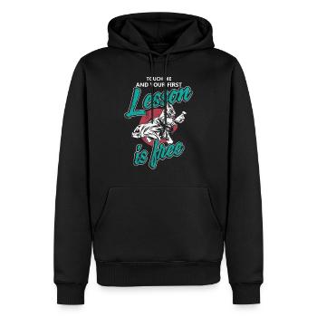 Judo fight hour - Men’s Premium Organic Hoodie - black - Front - Nico (187cm)