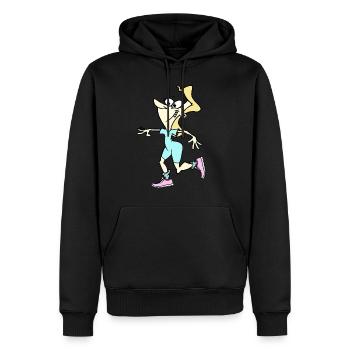 Fitness - Workout for Ladies - Männer Premium Bio Hoodie - Schwarz - Vorne - Nico (187cm)