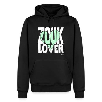 Zouk Lover Mint Tea - Men’s Premium Organic Hoodie - black - Front - Nico (187cm)