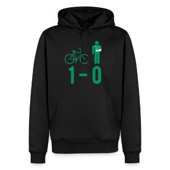 Fahrrad UNfall Gips Gebrochener Knochen Fraktur - Männer Premium Bio Hoodie - Schwarz - Vorne - Nico (187cm)