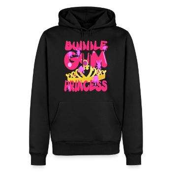 kaugummi bubble gum prinzessin pink geschenk süß - Männer Premium Bio Hoodie - Schwarz - Vorne - Nico (187cm)