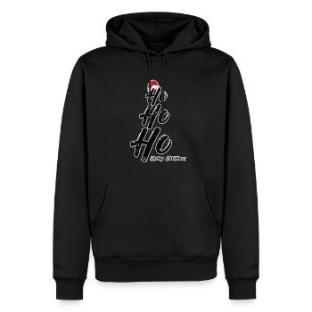 Noël - Sweat à capuche Premium bio Homme - noir - Devant - Nico (187cm)