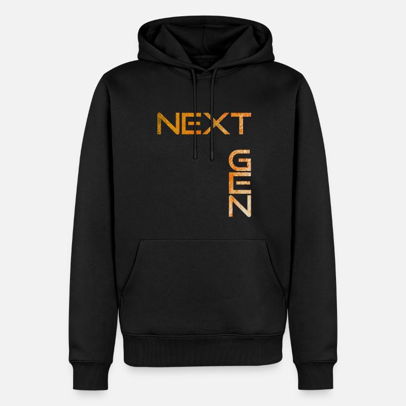 NEXT GEN - Sweat à capuche Premium bio Homme - noir