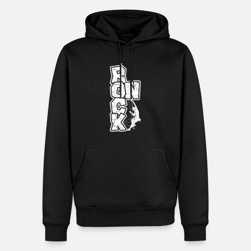 Klettern - Männer Premium Bio Hoodie - Schwarz