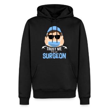 Chirurg Ärztin - Männer Premium Bio Hoodie - Schwarz - Vorne - Nico (187cm)