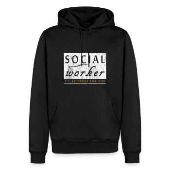 Soziale Arbeit Liebe - Männer Premium Bio Hoodie - Schwarz - Vorne - Nico (187cm)