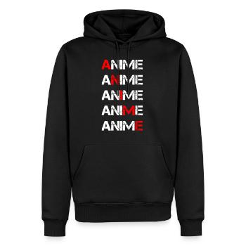 Anime - Männer Premium Bio Hoodie - Schwarz - Vorne - Nico (187cm)