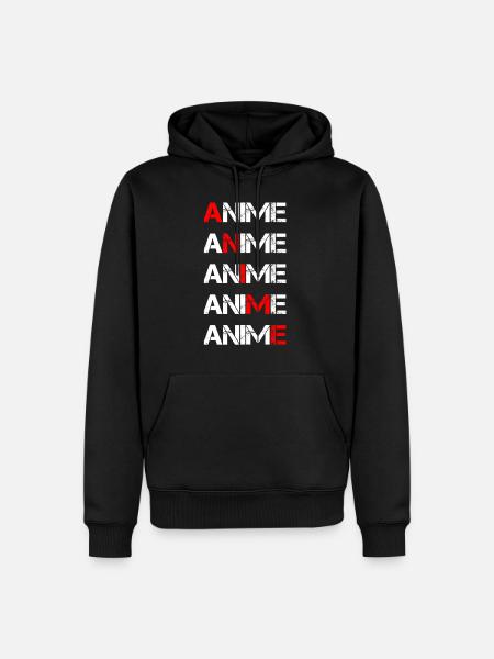 Anime - Herre Premium økologisk hoodie - sort