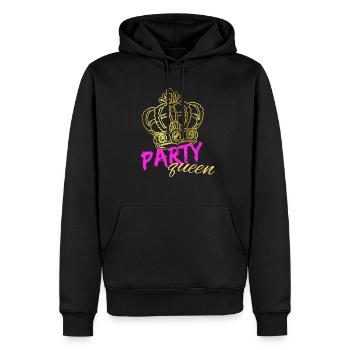 Party Queen - Männer Premium Bio Hoodie - Schwarz - Vorne - Nico (187cm)