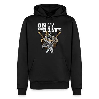 Ultimate Warrior Medieval Knight idée cadeau - Sweat à capuche Premium bio Homme - noir - Devant - Nico (187cm)