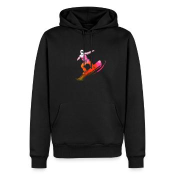 XASTY Ski Holiday Snowboarder Winter Sports Boarder - Men’s Premium Organic Hoodie - black - Front - Nico (187cm)