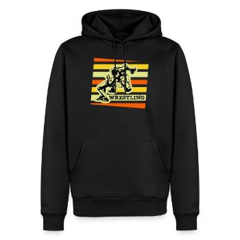 Wrestling Lutter Ringer Ringer cadeau - Sweat à capuche Premium bio Homme - noir - Devant - Nico (187cm)