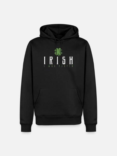 Irisch Ire Irland - Männer Premium Bio Hoodie - Schwarz