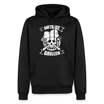 Auftragsgriller Grillen Geschenk Geschenkidee - Männer Premium Bio Hoodie - Schwarz - Vorne - Nico (187cm)