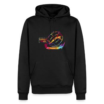 Gymnaste gymnaste - Sweat à capuche Premium bio Homme - noir - Devant - Nico (187cm)