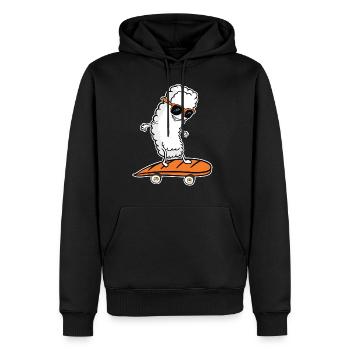 Sushi Funny Gift Skateboard Skater Japan - Sweat à capuche Premium bio Homme - noir - Devant - Nico (187cm)