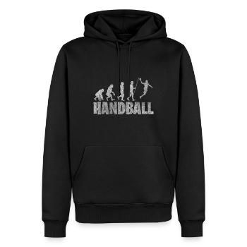Handball Affe Sprungwurf Geschenk Sport - Männer Premium Bio Hoodie - Schwarz - Vorne - Nico (187cm)
